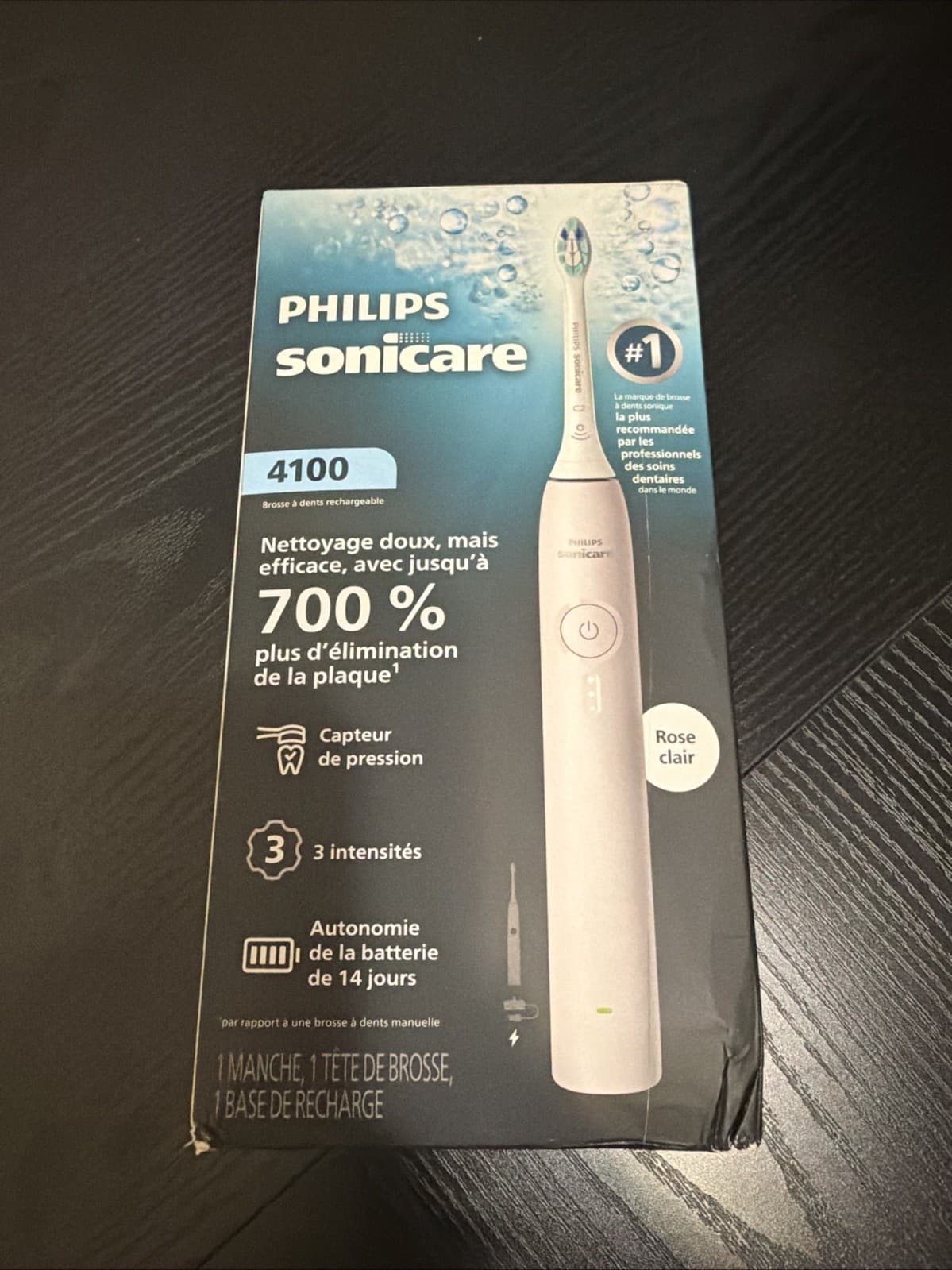 New Philips Sonicare 4100 Rechargeable Power Toothbrush HX3681/23 White SEALED