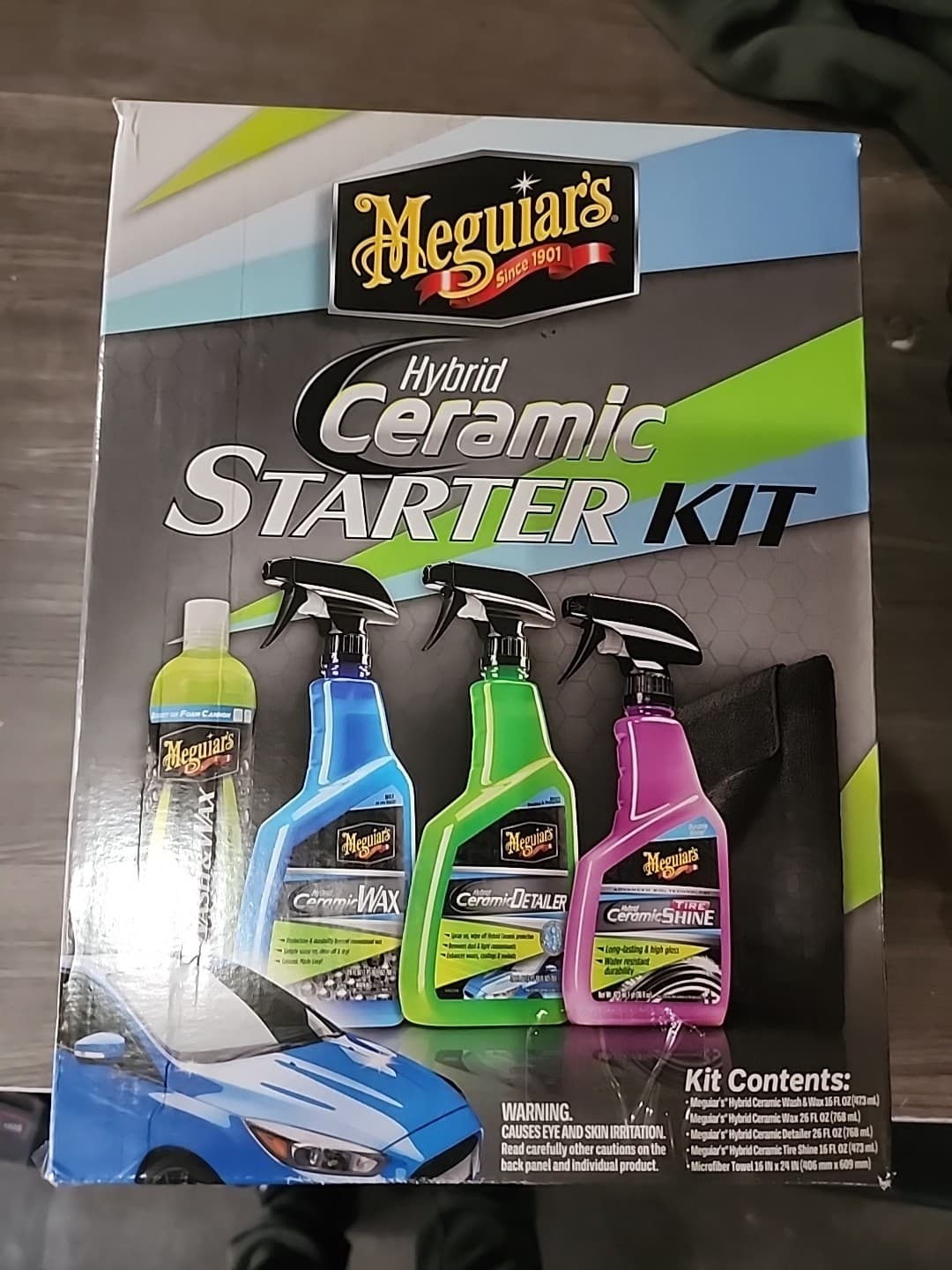 Meguiars Hybrid Ceramic Starter Kit Detailing with Car Wash Wax Detailer Kit New