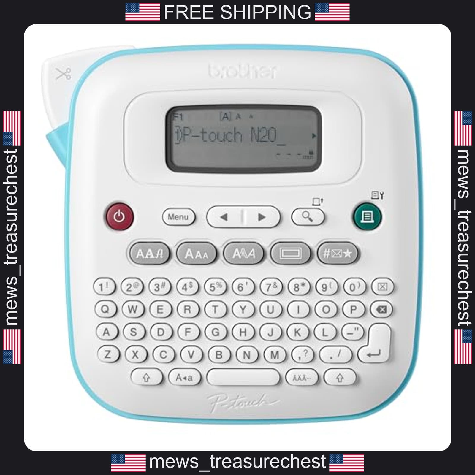 Brother P-Touch PT-N20 Desktop Label Maker for Home and Office in 17 Colors