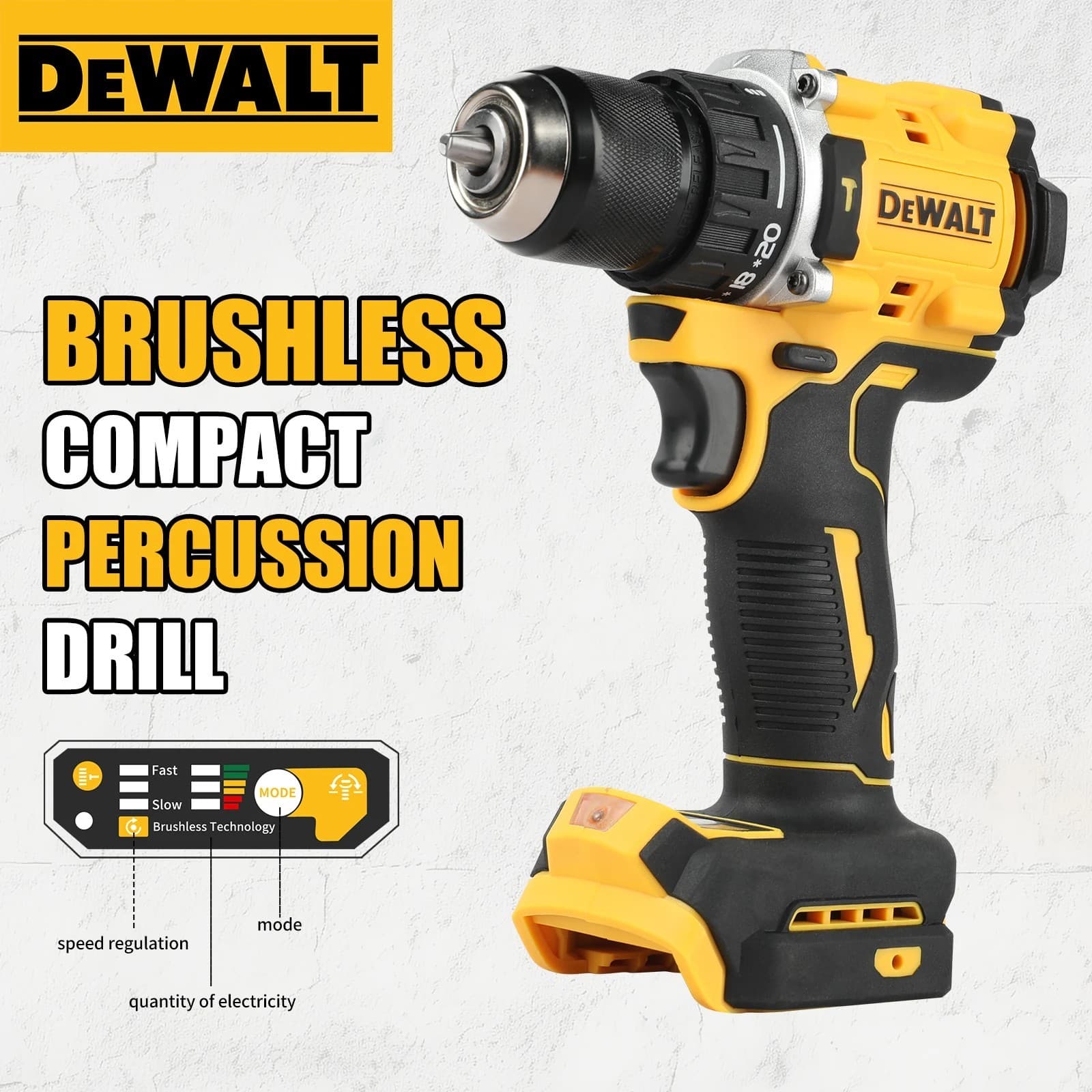 DEWALT DCD805 MAX XR 20V Brushless Cordless 1/2" Hammer Drill Driver (Only Tool)