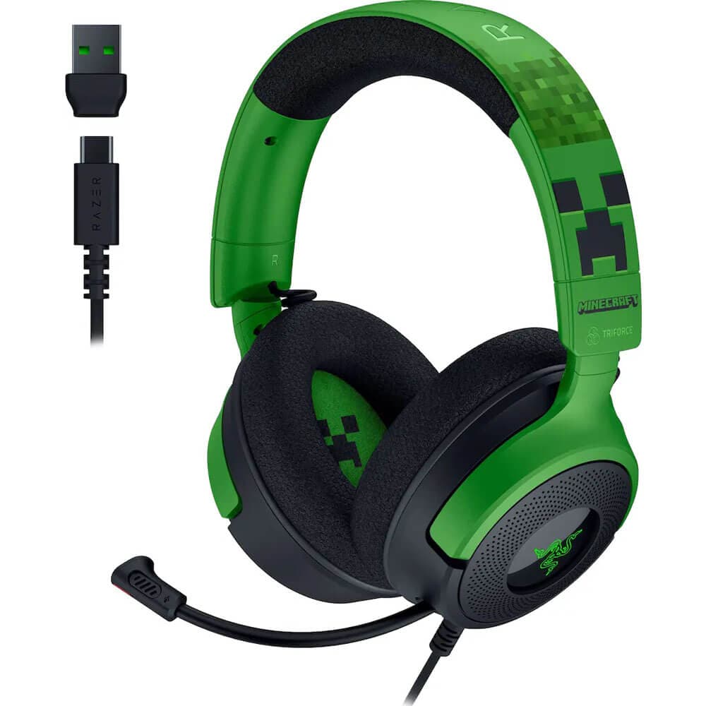 Razer Kraken V4 X Gaming Headset - Minecraft Edition