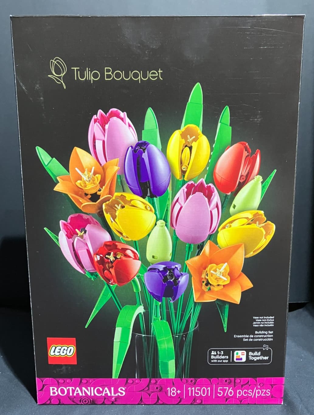 Lego Botanicals Tulip Bouquet 11501 Flower Set 576pcs - New - Shelf Wear